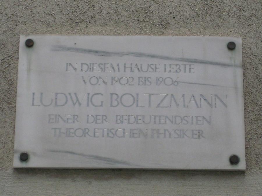 Ludwig Boltzmann Gedenktafel