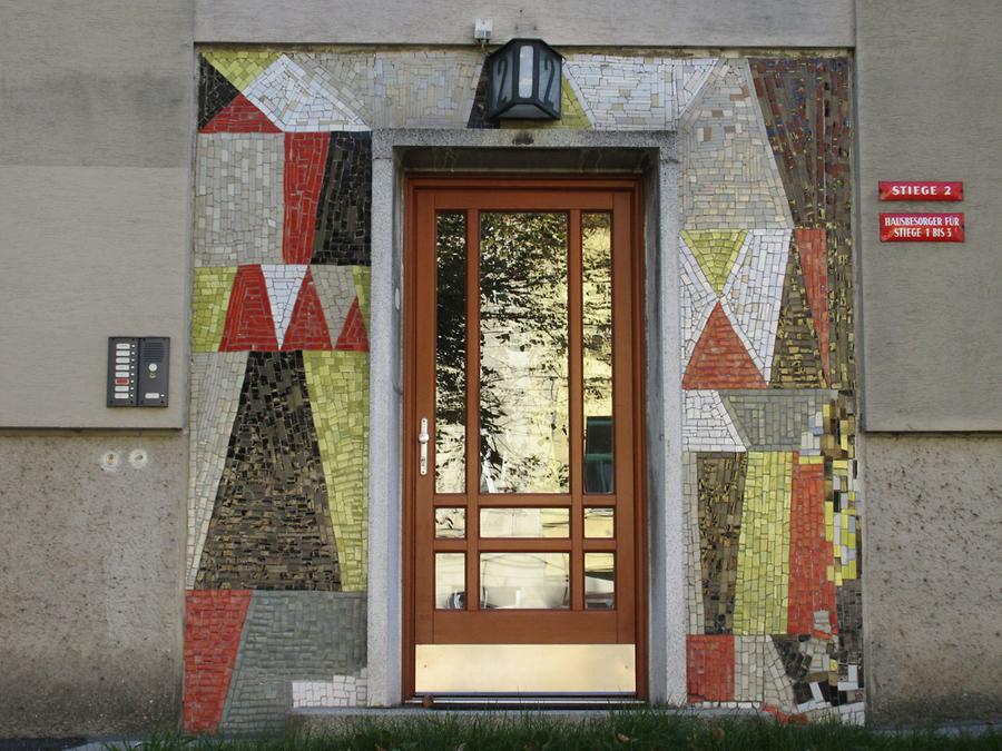 Torfeldmosaik 'Ornament' von Fritz Riedl