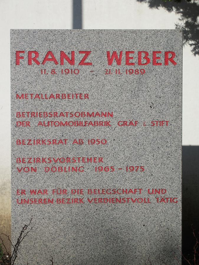 Franz Weber Gedenkstein