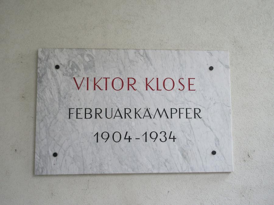 Viktor Klose Gedenktafel