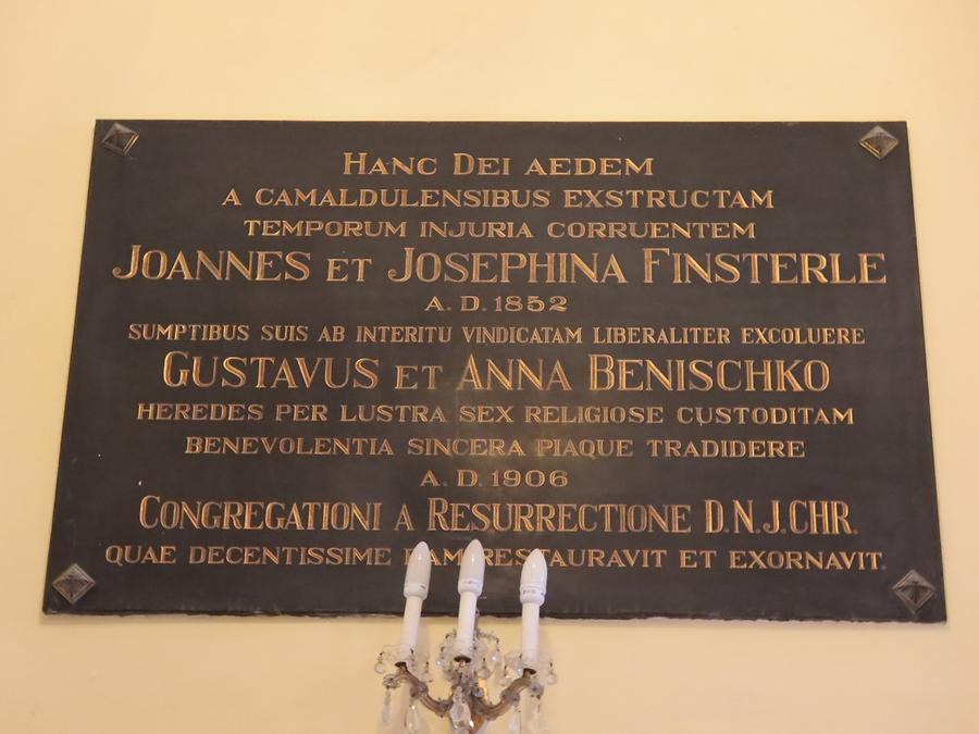 Johannes & Josefine Finsterle + Gustav & Anna Benischko Gedenktafel