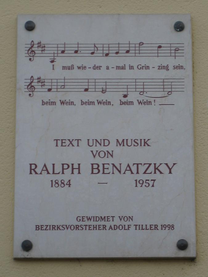 Ralph Benatzky Gedenktafel