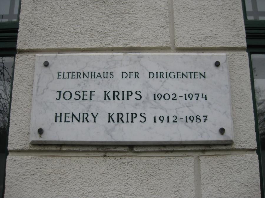 Josef und Henry Krips Gedenktafel