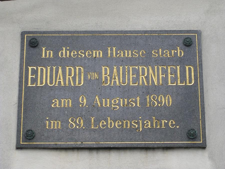 Eduard von Bauernfeld Gedenktafel