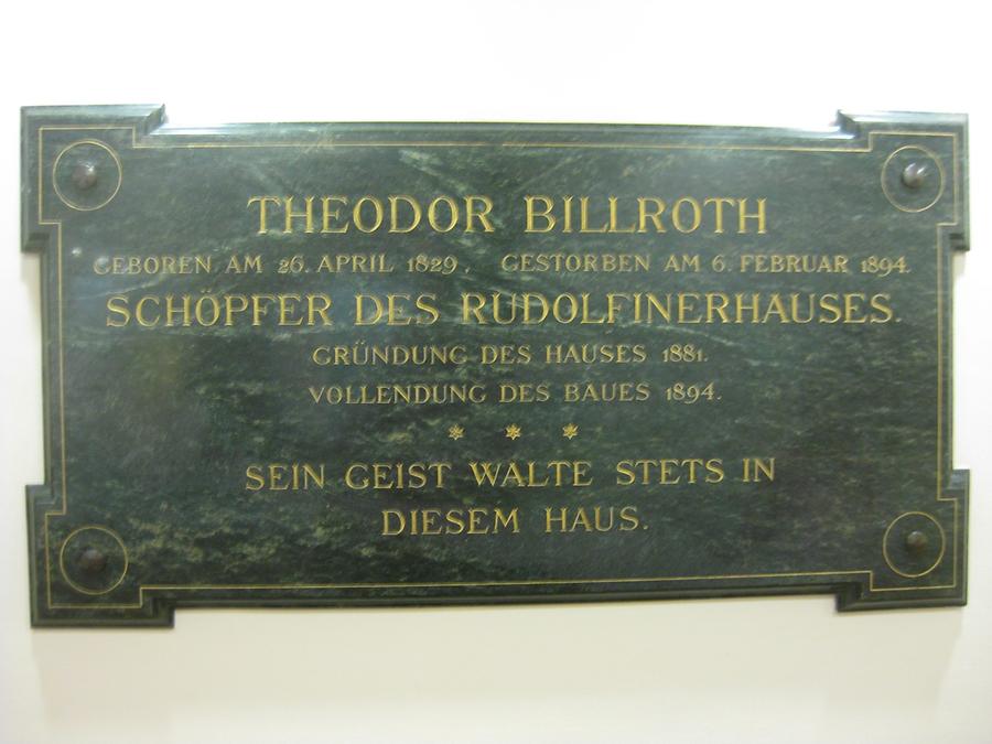 Theodor Billroth Gedenktafel