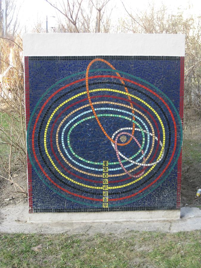 Mosaikstele 'Planetensystem' von Arnulf Neuwirth 1962