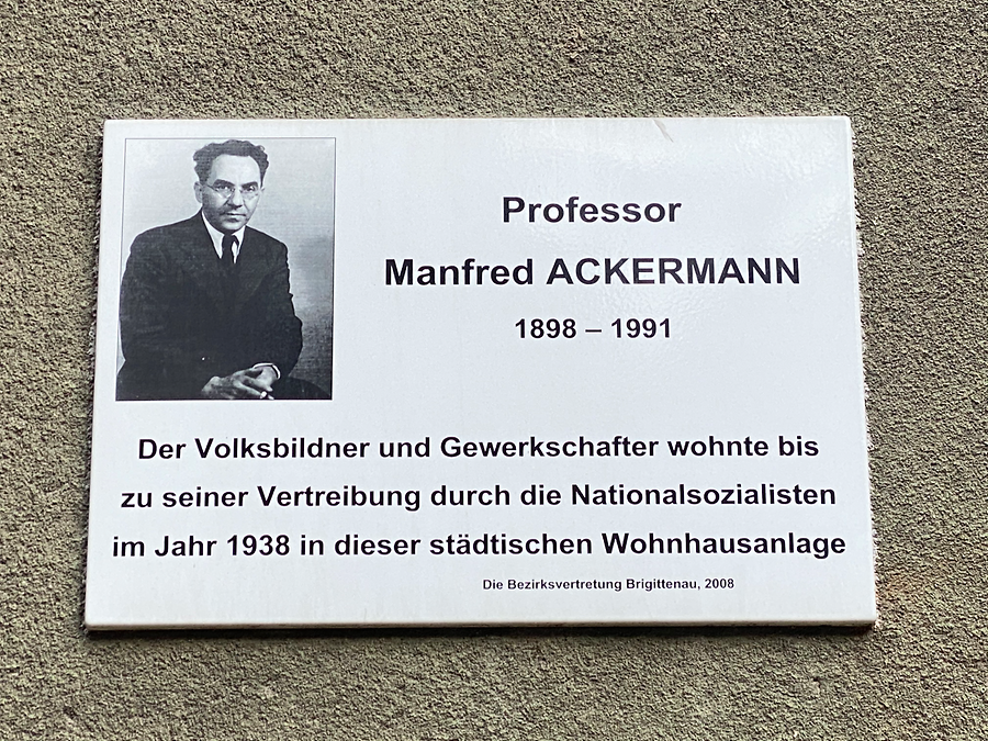 Manfred Ackermann Gedenktafel