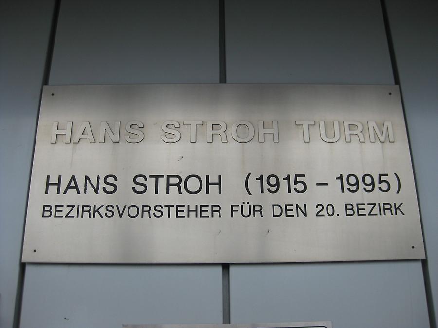 Hans Stroh Gedenktafel Wien