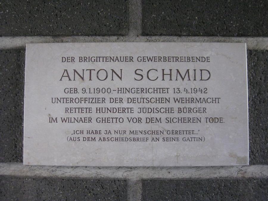 Anton Schmid Gedenktafel