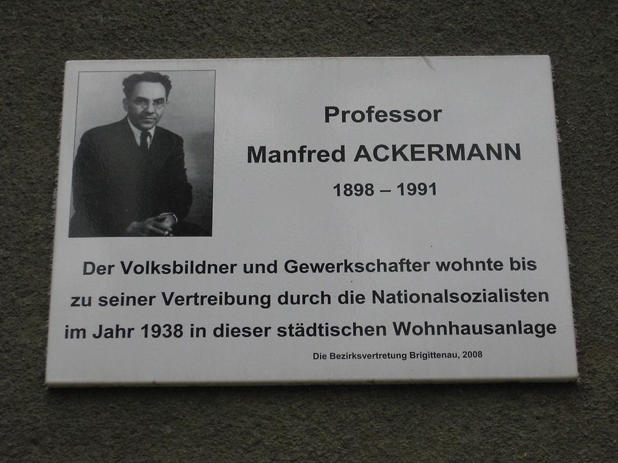 Manfred Ackermann Gedenktafel