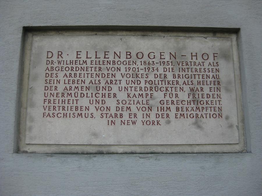 Wilhelm Ellenbogen Gedenktafel