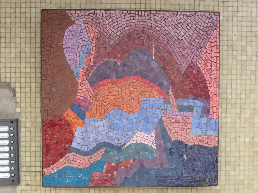 Mosaik-Hauszeichen von E Sch 1968