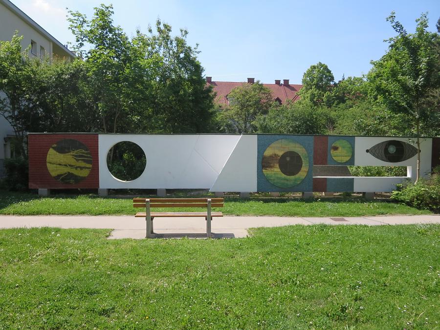 Betonwandmosaik