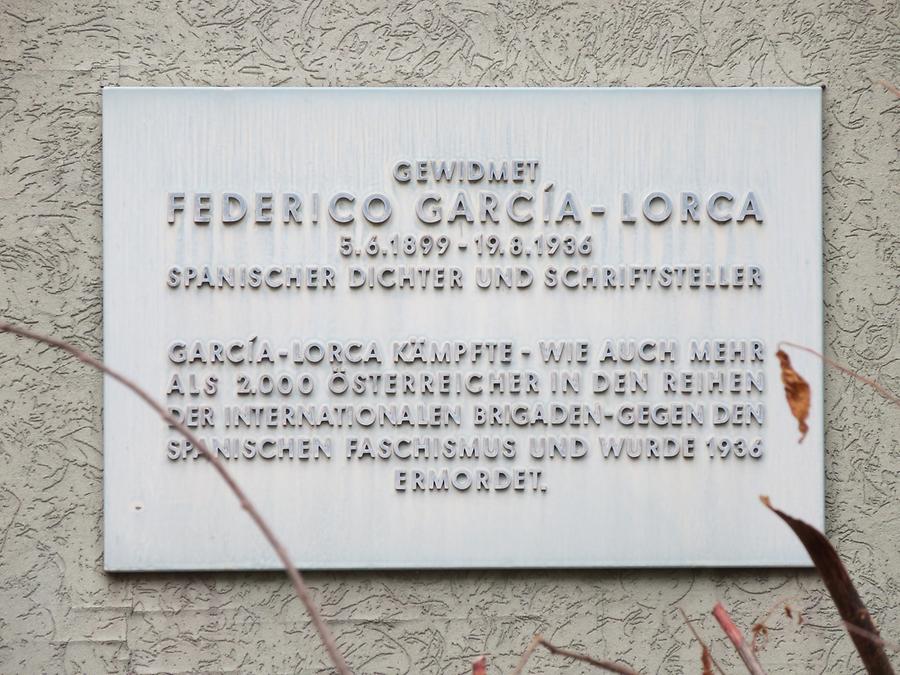Federico Garcia-Lorca Gedenktafel