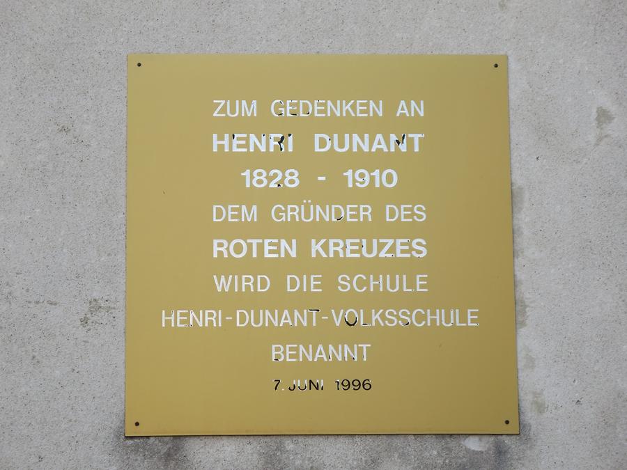 Henri Dunant Gedenktafel Henri Dunant Gedenktafel