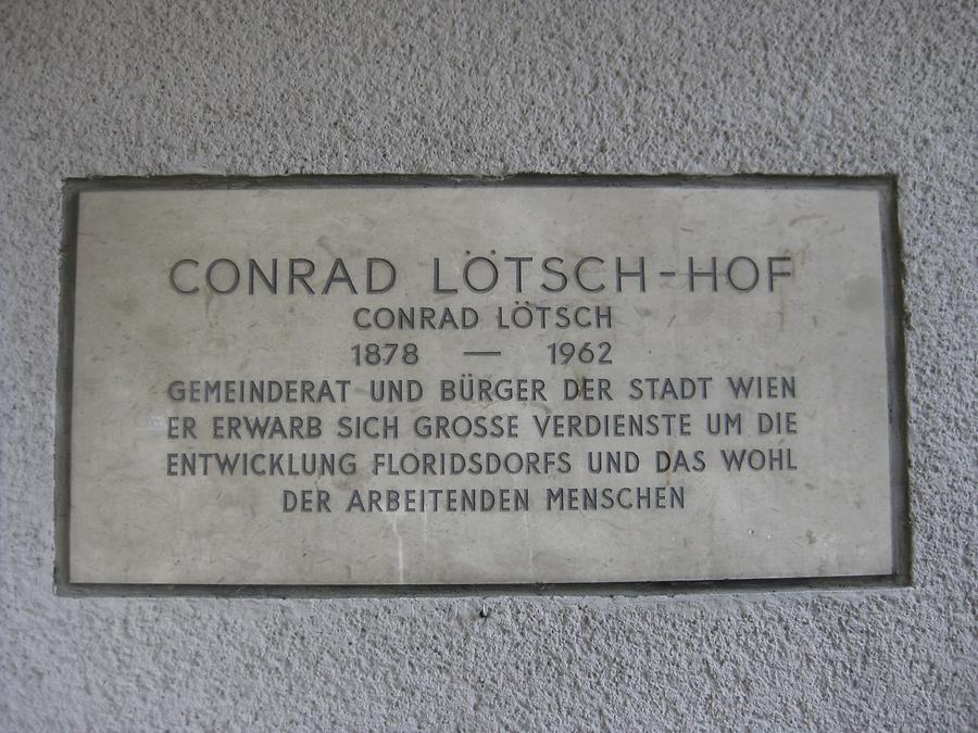 Conrad Lötsch Gedenktafel