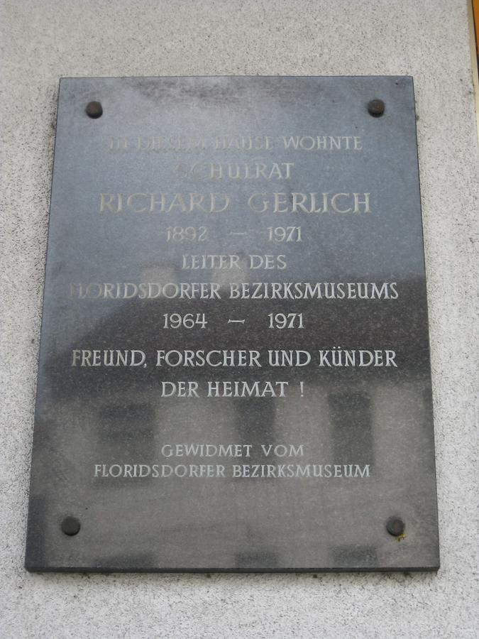 Richard Gerlich Gedenktafel