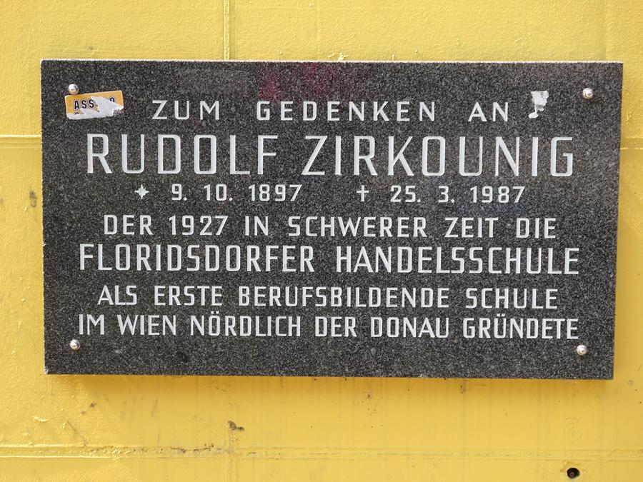 Rudolf Zirkounig Gedenktafel