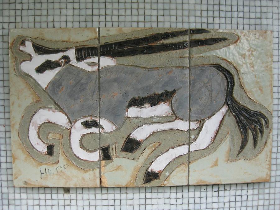 Hauszeichenrelief 'Oryxantilope' von Egon Haug