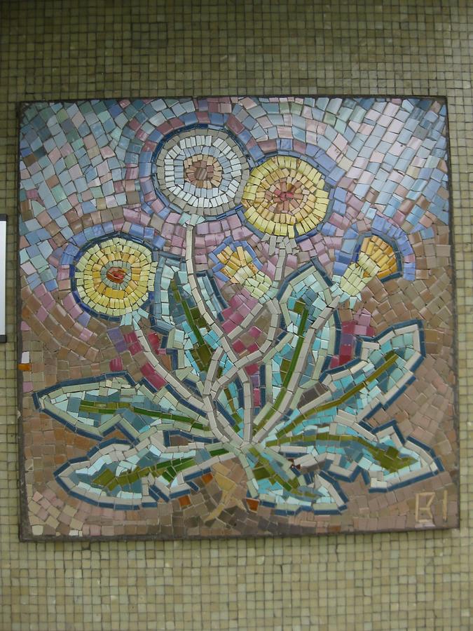 Mosaik 'Distel' von Leopold Bistinger 1967