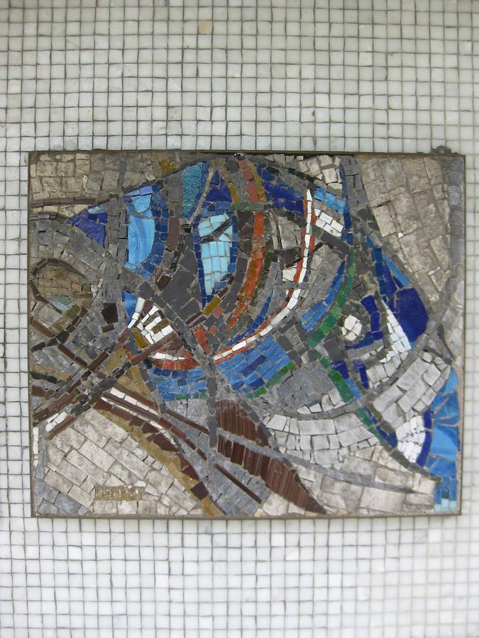 Mosaik 'Komposition' von Brigitta Seely 1967