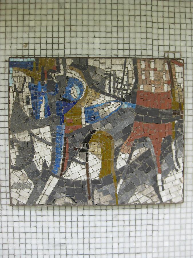 Mosaik 'Komposition' von Brigitta Seely 1967