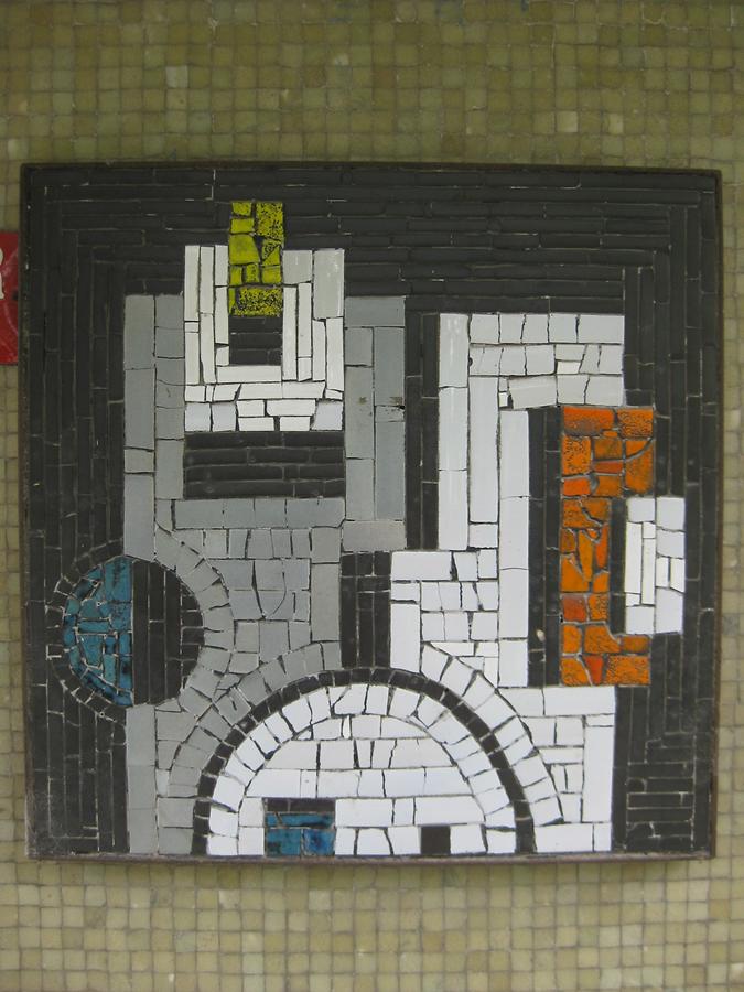 Mosaik 'Komposition' von Otto Beckmann 1967