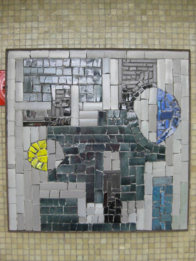 Mosaik 'Komposition' von Otto Beckmann 1967