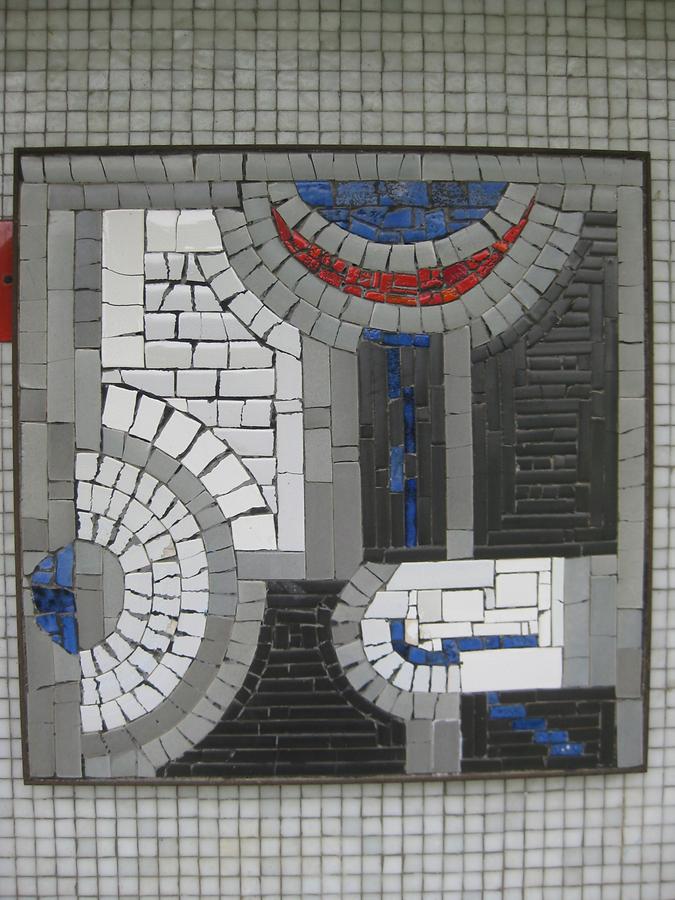 Mosaik 'Komposition' von Otto Beckmann 1967