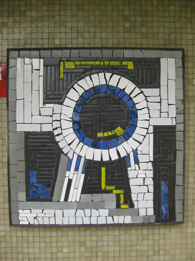 Mosaik 'Komposition' von Otto Beckmann 1967