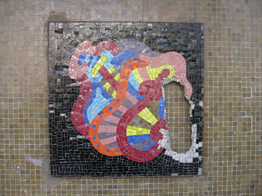 Mosaik 'Emblem' von Othmar Zechner 1970