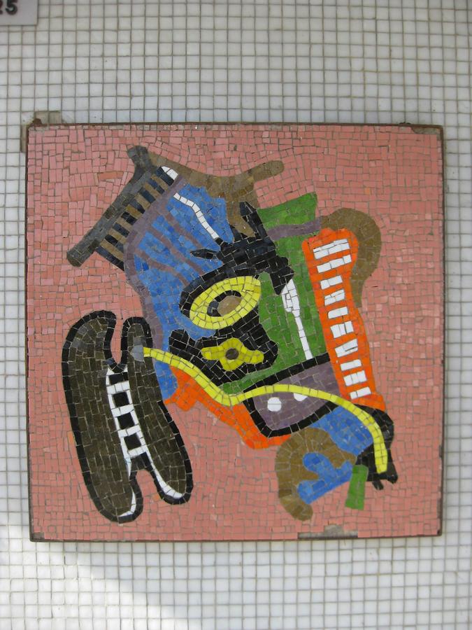 Mosaik 'Emblem' von Othmar Zechner 1970
