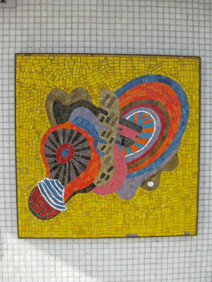 Mosaik 'Emblem' von Othmar Zechner 1970