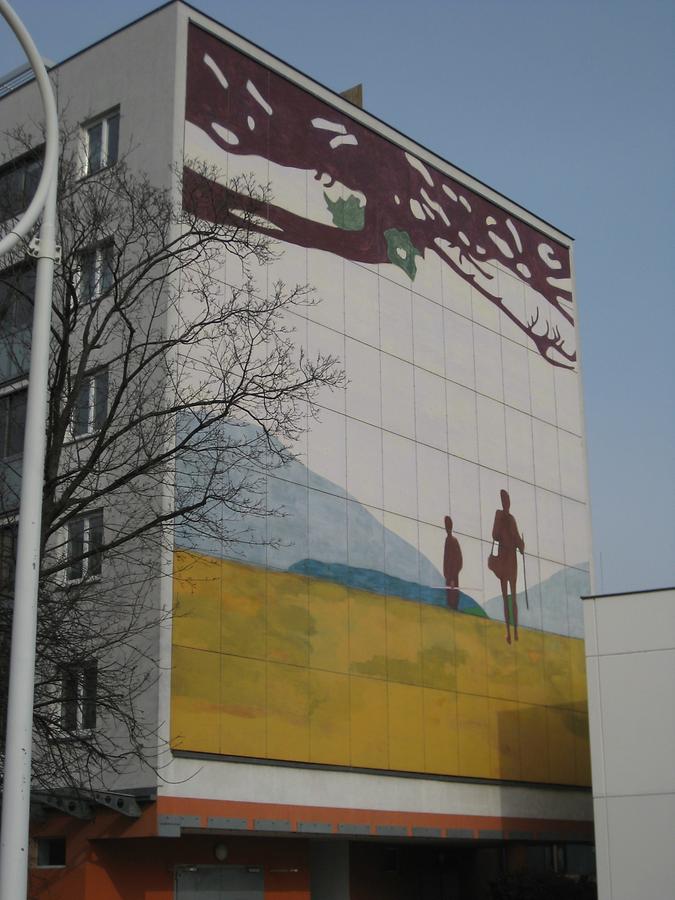 Sgraffito (2) | 22. Bezirk | Bilder aus Wien | Bilder im Austria-Forum