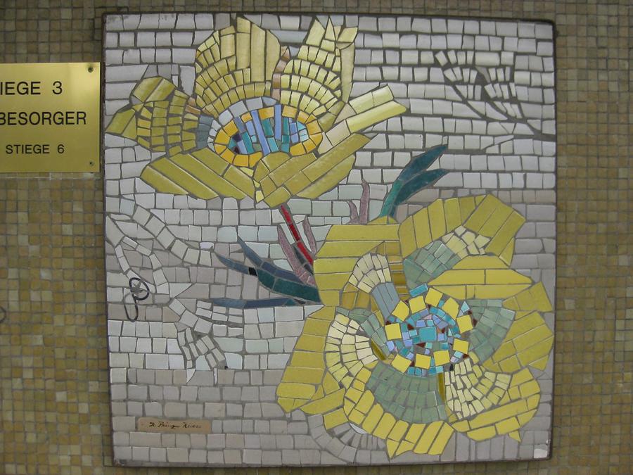 Mosaik 'Anemone' von Hilde Prinz 1964