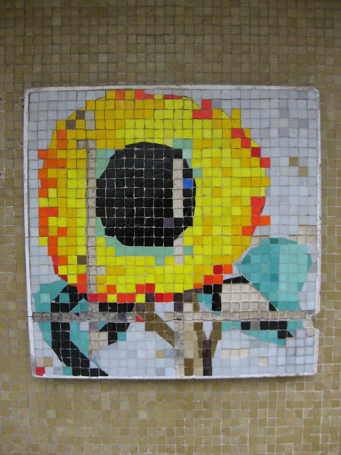 Mosaik 'Sonnenblume' 1964