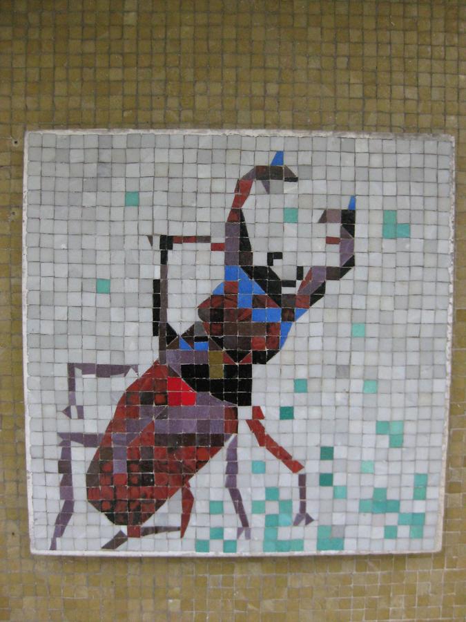 Mosaik 'Hirschkäfer' 1964