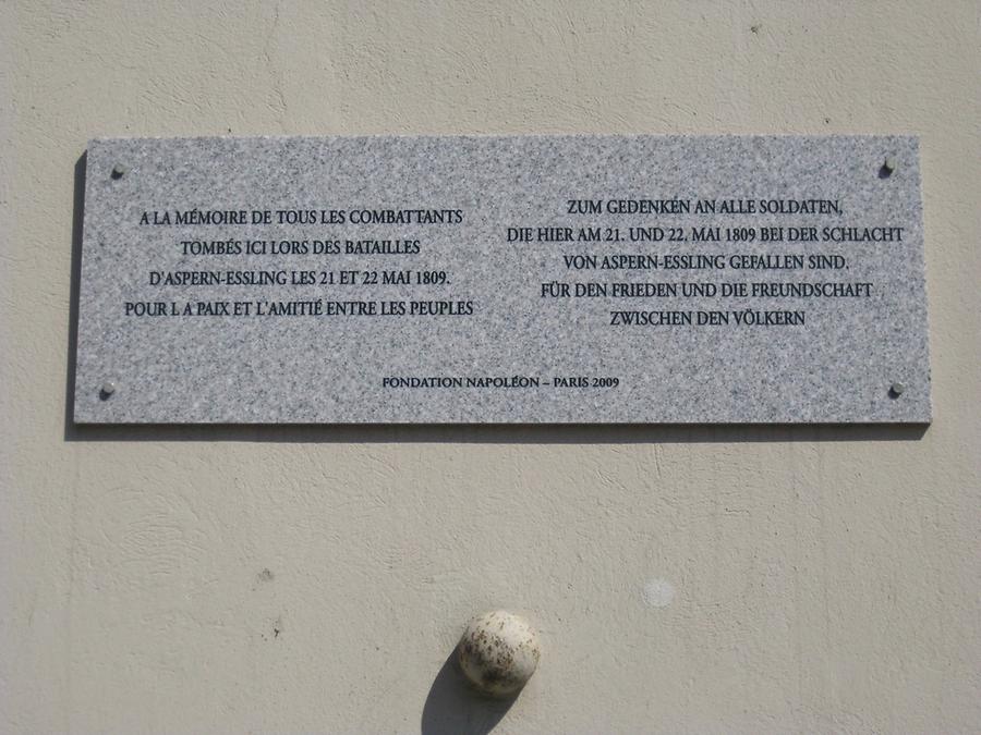 Gedenktafel an die Gefallenen der Schlacht von Aspern-Essling 1809