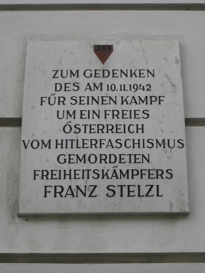 Franz Stelzl Gedenktafel