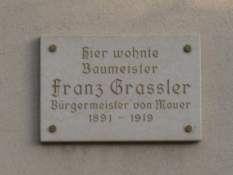 Franz Grassler Gedenktafel