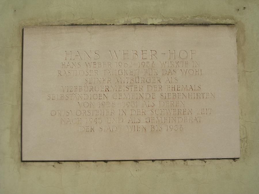 Hans Weber Gedenktafel