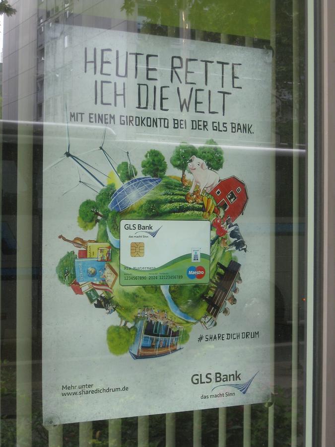 „Heute rette ich die Welt“, GLS Bank