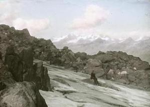 Blick zu den Stubaier Alpen