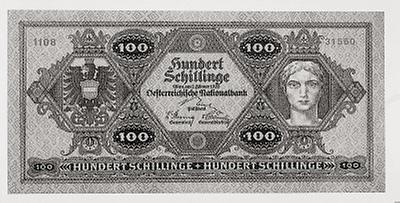 Österreichische Schilling - Banknote