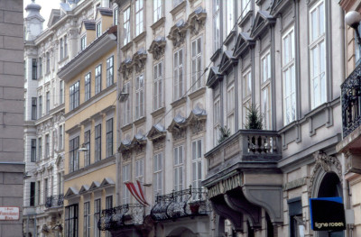 Häuserfassaden der Wiener Altstadt, © IMAGNO/Dagmar Landova