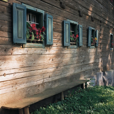 Holzbauernhaus, © IMAGNO/Franz Hubmann