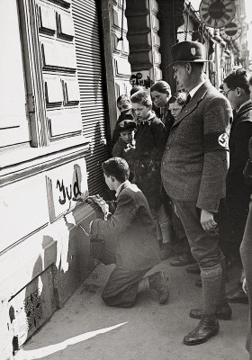 Antisemitische Ausschreitungen Wien 1938, © ÖNB