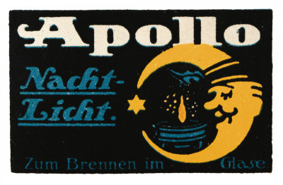 Werbemarke für Apollo Nacht-Licht, © IMAGNO/Austrian Archives