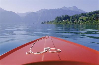 Elektroboot am Attersee, © IMAGNO/Gerhard Trumler