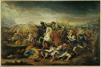 Prinz Eugen von Savoyen in der Schlacht von Belgrad 1717